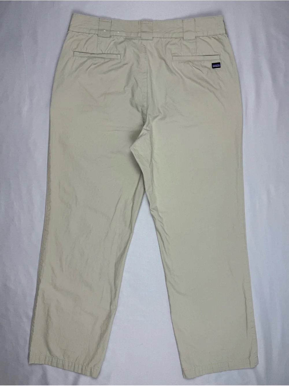 Patagonia Mens Organic Cotton Chino Pants 34 x 29 Relaxed Fit Light Beige A1